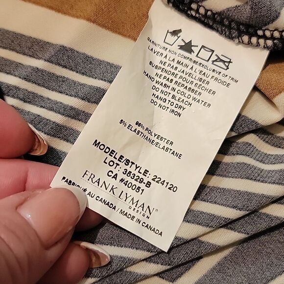 Frank Lyman print faux wrap dress sz 8 - Picture 10 of 10